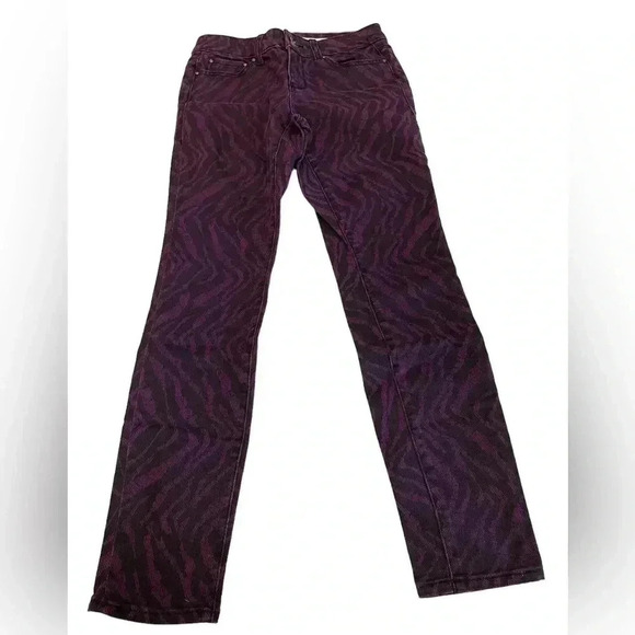 DKNY Purple &  Black Jegging Size 4 - Picture 4 of 8